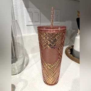 Starbucks Rose Gold Jeweled Cup
